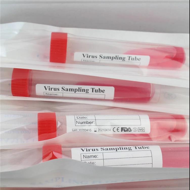 Hisopo nasofaríngeo de VTM para pruebas de colección de muestra